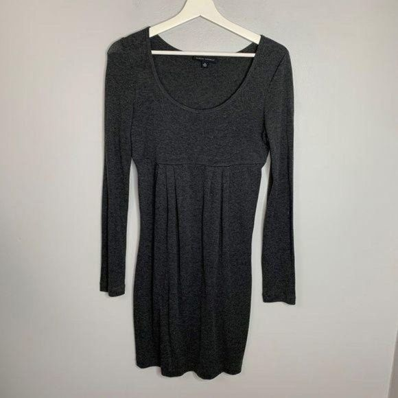 Banana Republic Dark Gray Sweater Dress Sz M - Picture 1 of 3